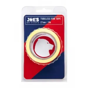 Joes_no_flat Vanneteippi JOEÂ´S Tubeless 9m leveys 21mm keltainen
